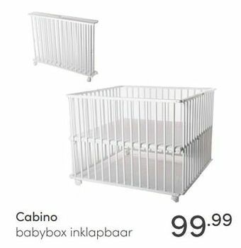 Baby & Tiener Cabino babybox inklapbaar aanbieding
