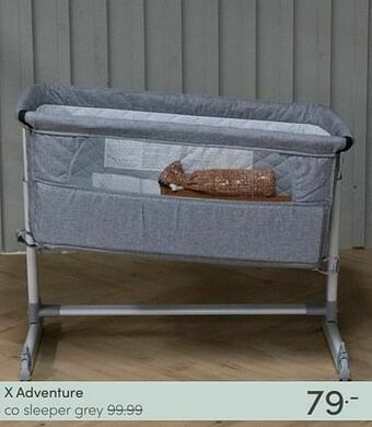 Baby & Tiener X adventure co sleeper grey aanbieding
