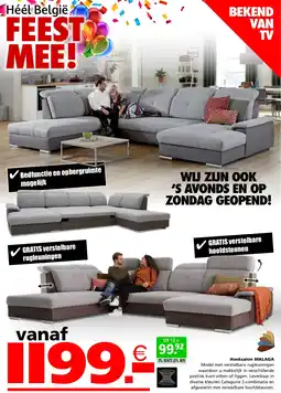 Seats and Sofas Hoeksalon Malaga aanbieding