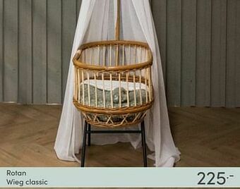 Baby & Tiener Rotan wieg classic aanbieding