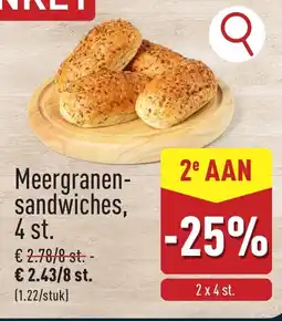 ALDI Meergranen sandwiches, aanbieding