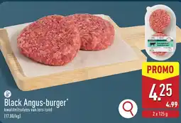 ALDI Black Angusburger aanbieding