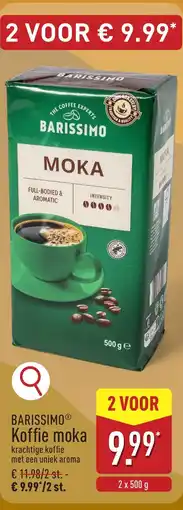 ALDI Barissimo koffie moka aanbieding