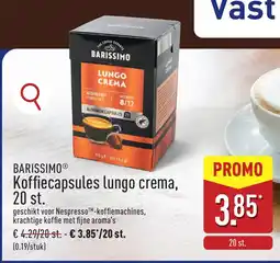 ALDI Barissimo koffiecapsules lungo crema aanbieding