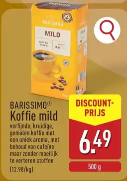 ALDI Barissimo koffie mild aanbieding