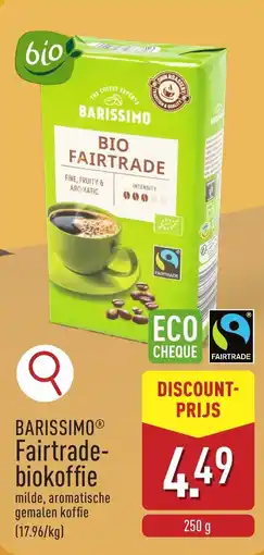 ALDI Barissimo fairtradebiokoffie aanbieding