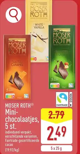 ALDI Moser roth mini chocolaatjes aanbieding