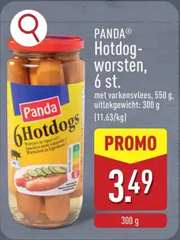 ALDI Panda Hotdog- worsten, 6 st. aanbieding