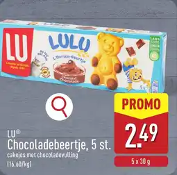 ALDI LU Chocoladebeertje aanbieding