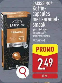 ALDI Barissimo Koffie Capsules mét Karamelsmaak aanbieding
