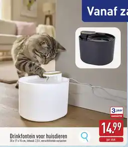 ALDI Drinkfontein voor huisdieren aanbieding
