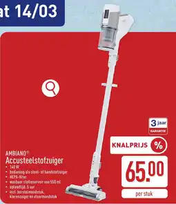 ALDI Ambiano Accusteelstofzuiger aanbieding
