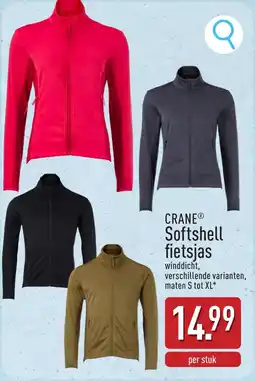 ALDI Crane Softshell Fietsjas aanbieding