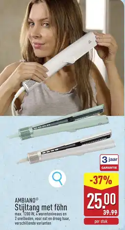 ALDI Ambiano Stijltang met föhn aanbieding