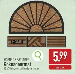 ALDI Home Creation Kokosdeurmat aanbieding