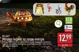 ALDI Belavi Metalen Leddier op Zonne Energie aanbieding