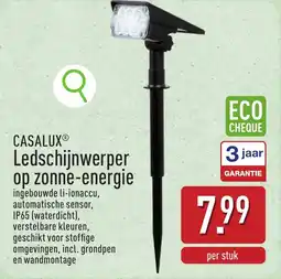 ALDI Casalux Ledschijnwerper op Zonne Energie aanbieding