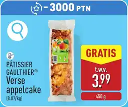 ALDI Pâtissier Gaulthier Verse Appelcake aanbieding