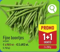 ALDI Fijne Boontjes aanbieding