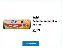 Plein.nl Swirl Pedaalemmerzakke XL met aanbieding