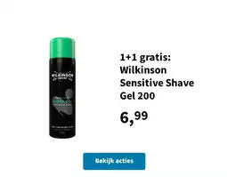 Plein.nl Wilkinson Sensitive Shave gel aanbieding
