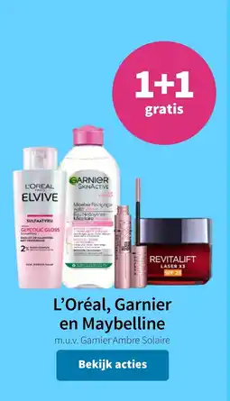 Plein.nl L'Oréal, Garnier en Maybelline aanbieding