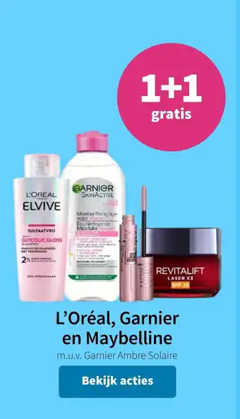 Plein.nl L'Oréal, Garnier en Maybelline aanbieding