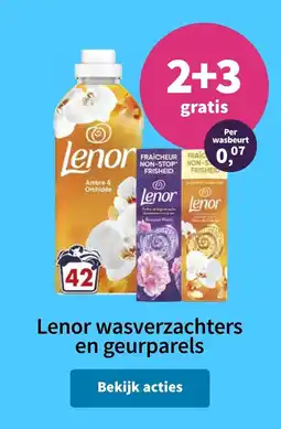 Plein.nl Lenor wasverzachters en geurparels aanbieding