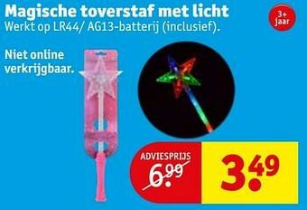 Kruidvat Magische toverstaf met licht aanbieding
