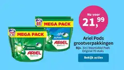 Plein.nl Ariel Pods grootverpakkingen aanbieding