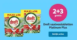 Plein.nl Dreft vaatwastabletten Platinum Plus aanbieding