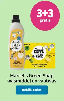 Plein.nl Marcel's Green Soap wasmiddel en vaatwas aanbieding