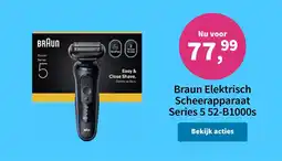 Plein.nl Braun Elektrisch Scheerapparaat Series 5 52-B1000s aanbieding