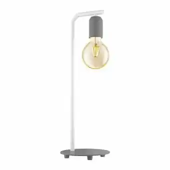 Zelfbouwmarkt Tafellamp Pastelgrijs/wit H43cm Excl Lamp Led Mogelijk aanbieding