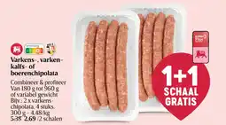Delhaize Varkens-, varken- kalfs- of boerenchipolata aanbieding