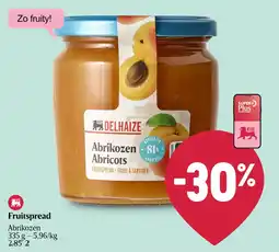 Delhaize Abrikozen Fruitspread aanbieding