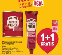 Delhaize Heinz Dubbelgeconcentreerde tomatenpuree aanbieding