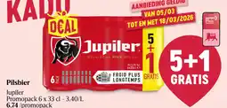 Delhaize Jupiler Pilsbier aanbieding