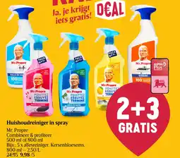 Delhaize Mr.Propre Huishoudreiniger in spray aanbieding