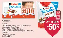 Delhaize Kinder Chocolade aanbieding