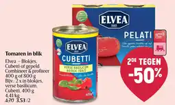 Delhaize Elvea Tomaten in blik aanbieding