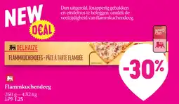 Delhaize Flammkuchendeeg aanbieding