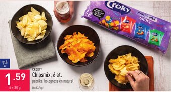 ALDI Croky Chipsmix, 6 st. aanbieding