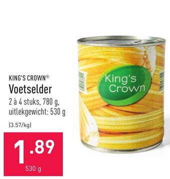 ALDI King's Crown Voetselder aanbieding