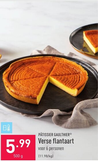 ALDI Patissier Gaulthier Verse flantaart aanbieding