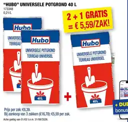 Hubo Hubo universele potgrond aanbieding