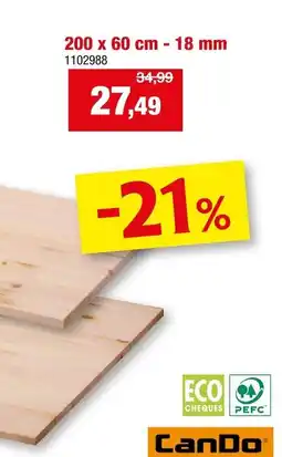 Hubo Timmerpaneel grenen aanbieding