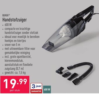 ALDI Quigg Handstofzuiger aanbieding