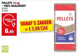 Hubo Pellets 100% Naaldhout aanbieding