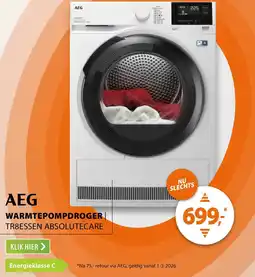 Expert AEG Warmtepompdroger aanbieding